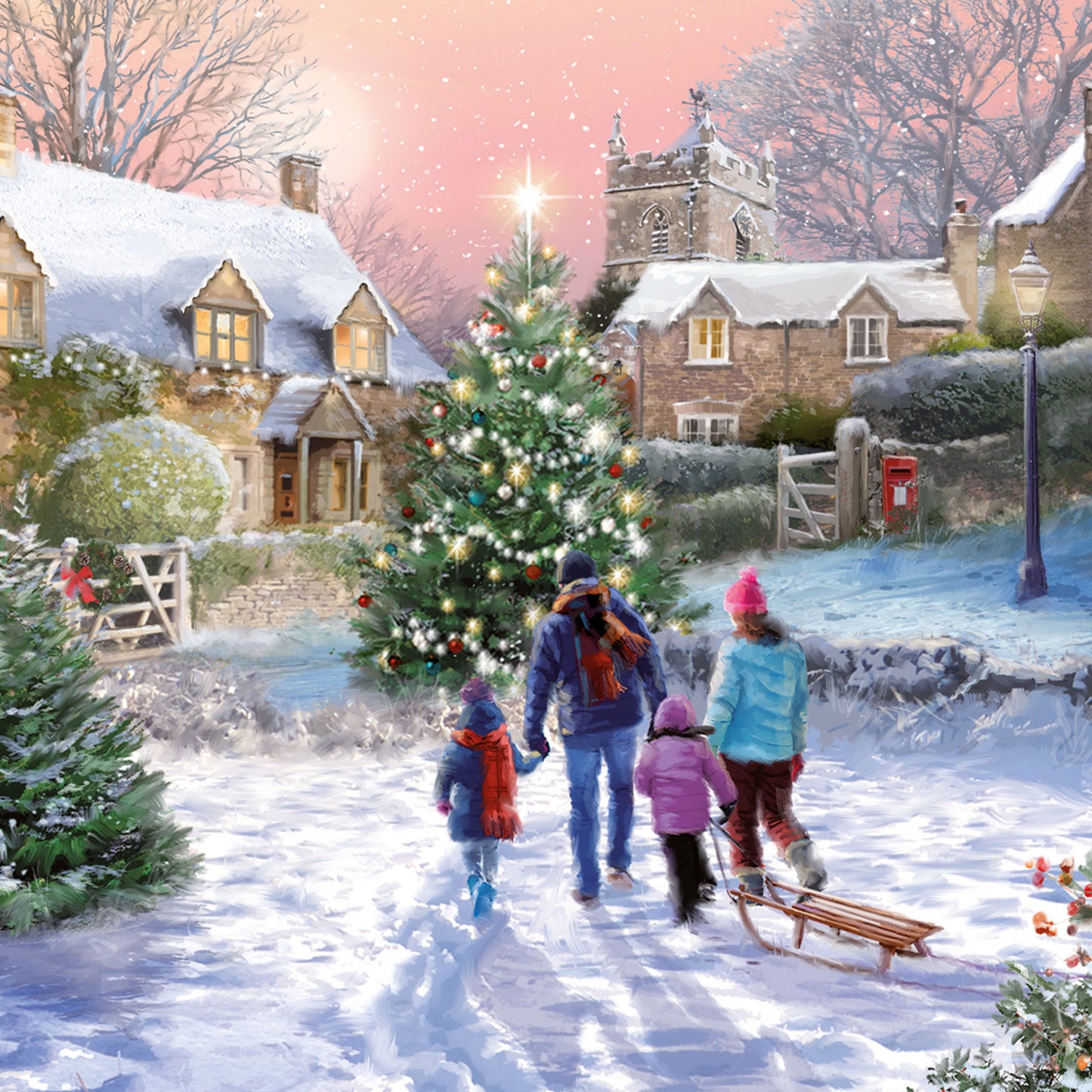 Charity Christmas Card Pack - Christmas Wander