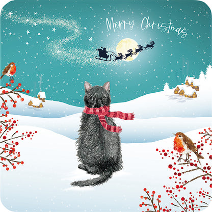 Luxury Charity Christmas Card Pack - Santa's Visit