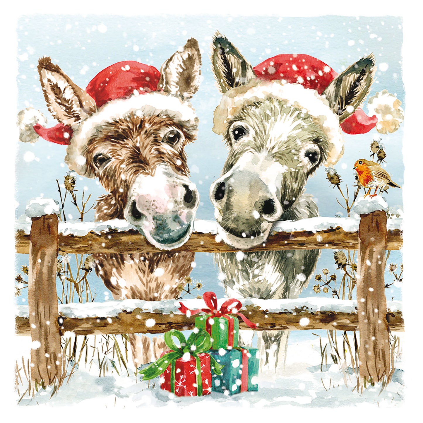 Assorted Christmas Cards - Donkeys & Friends