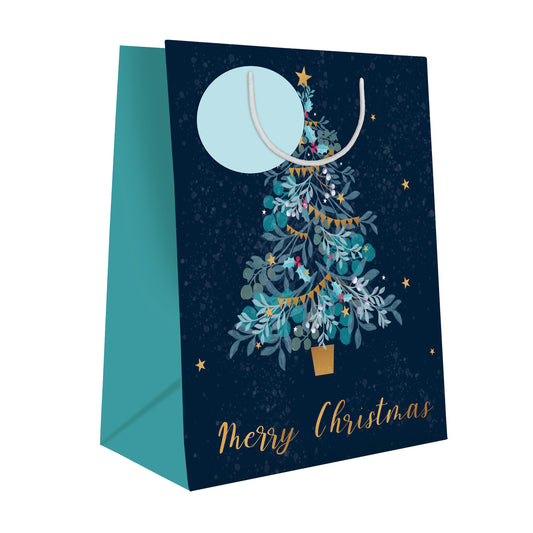 Xmas Gift Bag (Medium) - Winter Tree