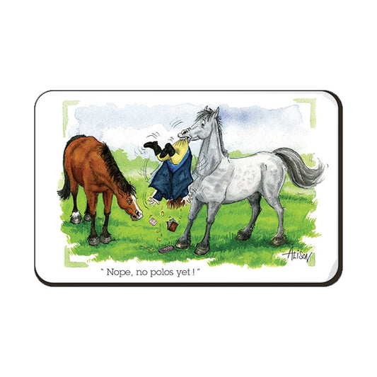 FRIDGE MAGNET - Alisons Animals - Nope no polos (Splimple)