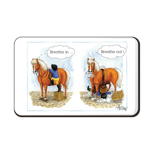 FRIDGE MAGNET - Alisons Animals - Breathe in....breath out (Splimple)