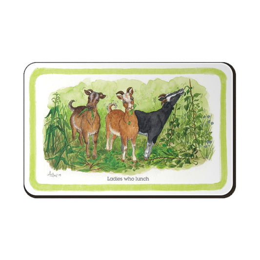 FRIDGE MAGNET - Alisons Animals - Ladies who lunch (Splimple)