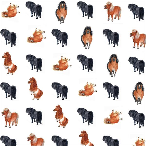 GIFT WRAP - Alisons Animals - Pony (Splimple)