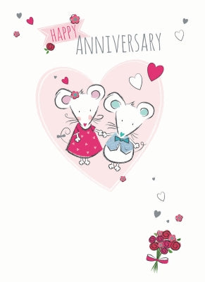 Anniversary Card - Cute Mice (To You Both)