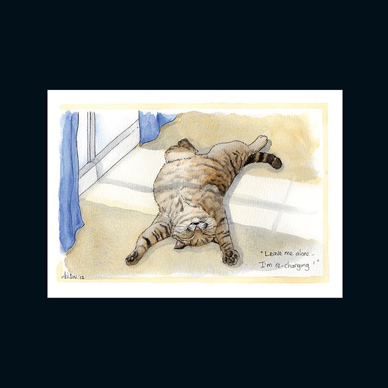 Alison's Animals Card - I'm recharging (Splimple - 150x210mm)