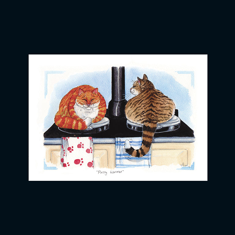 Alison's Animals Card - Pussy warmer (Splimple - 150x210mm)