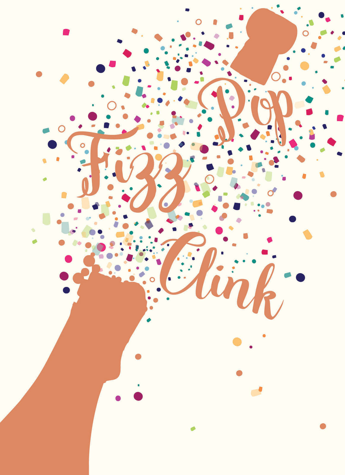 Congratulations Card - Pop Fizz Clink