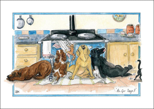 Alison's Animals Card - Aga saga (Splimple - 150x210mm)