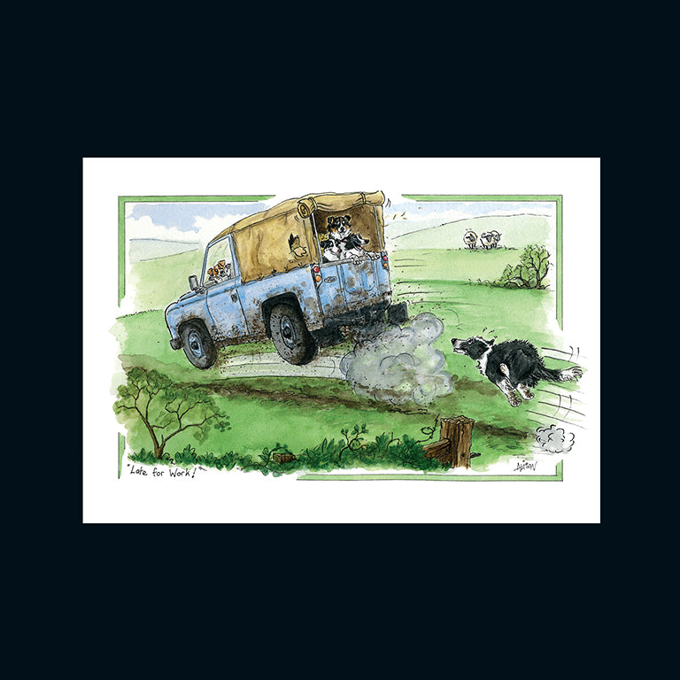 Alison's Animals Card - Late for work (Splimple - 150x210mm)