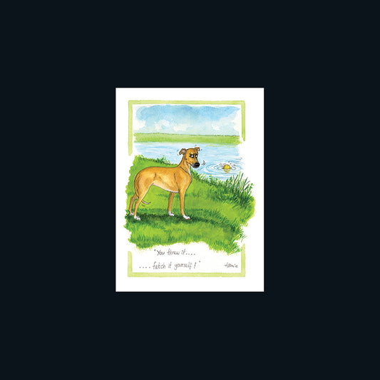 Alison's Animals Card - You threw it ? (Splimple - 150x210mm)