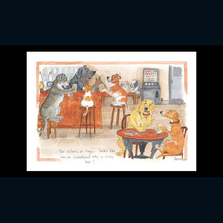 Alison's Animals Card - Stray bar (Splimple - 150x210mm)