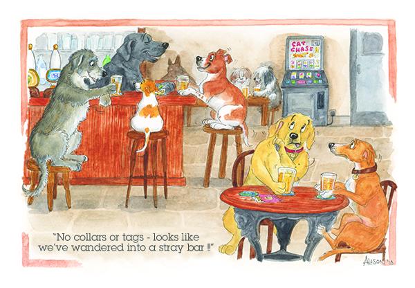 Alison's Animals Card - Stray bar (Splimple - 150x210mm)