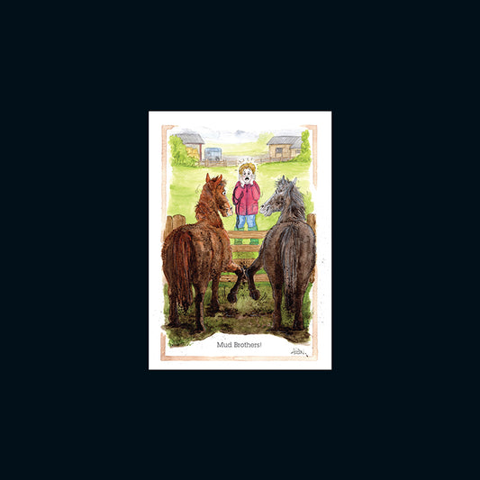 Alison's Animals Card - Mud brothers (Splimple - 150x210mm)