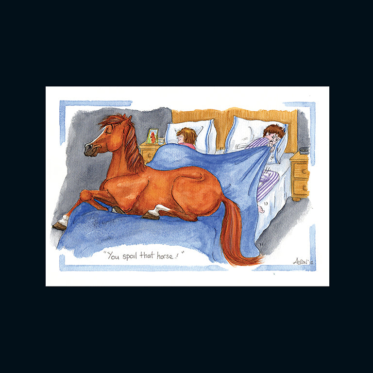 Alison's Animals Card - You spoil that horse (Splimple - 150x210mm)