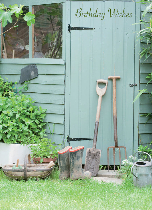 First Class Male Card Collection - Garden Shed & Boots