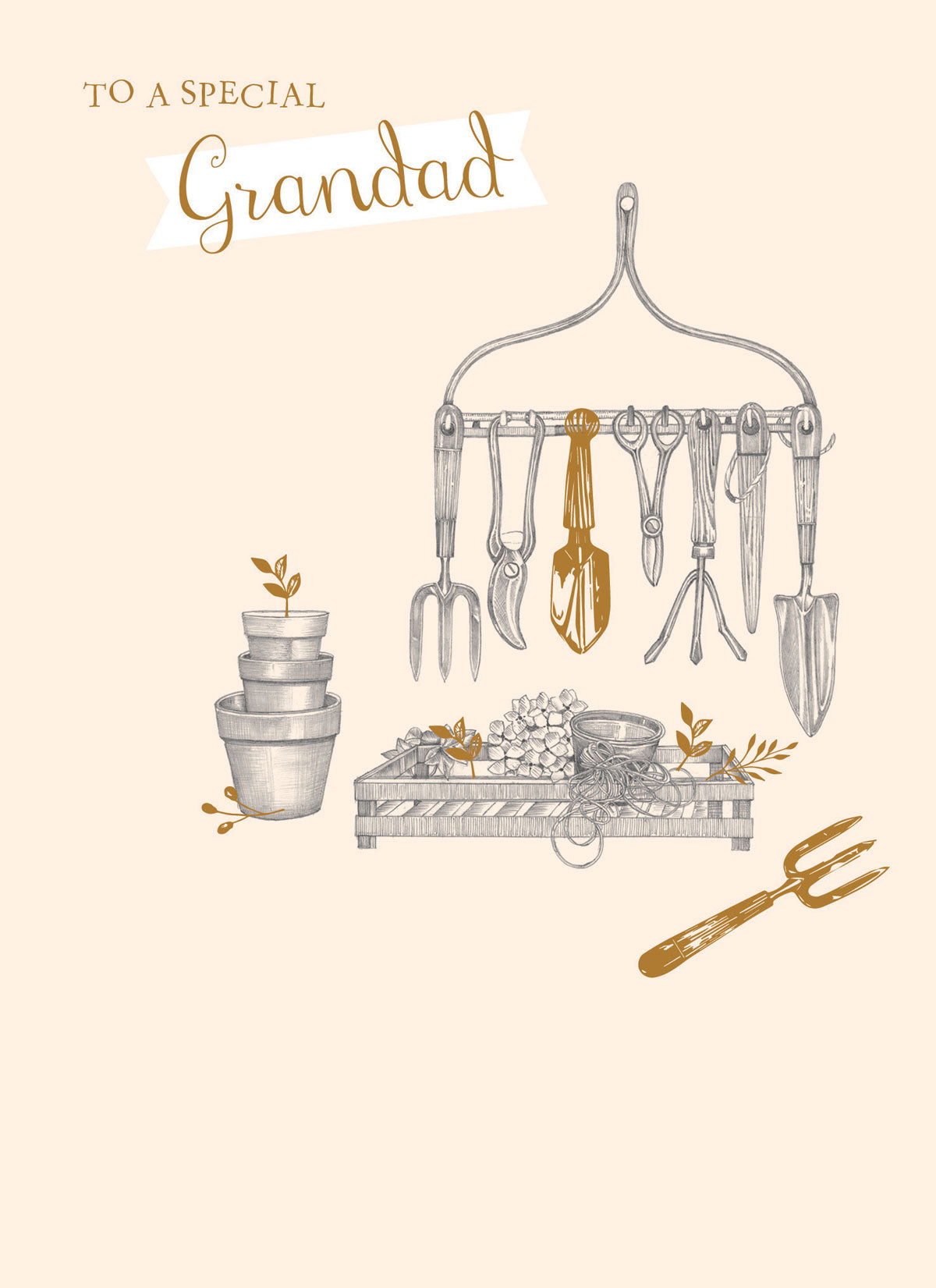 Family Circle Card - Gardening (Grandad)