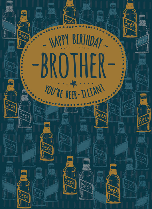 Family Circle Card - Beer-illiant Brother (Brother)