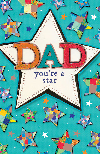 Fathers Day Card - Dad You're A Star