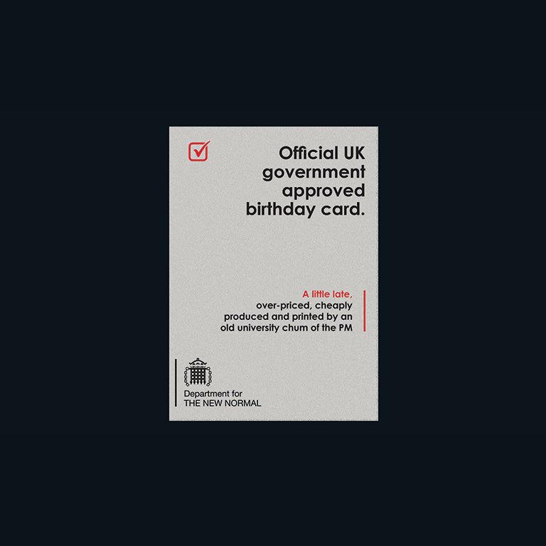 New Normal Card - UK Government approved birthday card (Splimple)