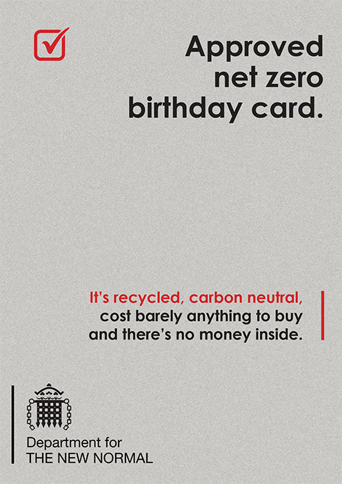 New Normal Card - Approved net zero birthday card (Splimple)