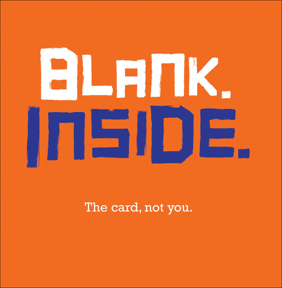 NUFF SAID CARD - Blank. Inside (Splimple)