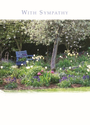 Sympathy Card - Garden Seat