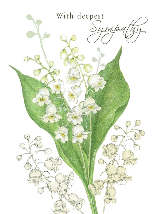 Sympathy Card - Lily Of The Valley