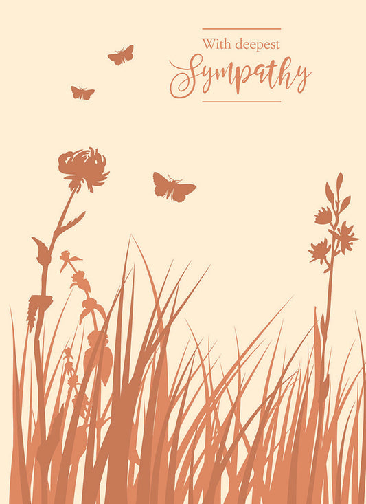 Sympathy Card - Meadow Butterflies