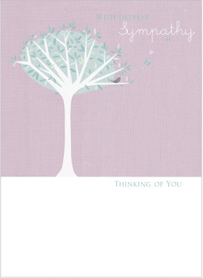 Sympathy Card - Little Bird In Tree