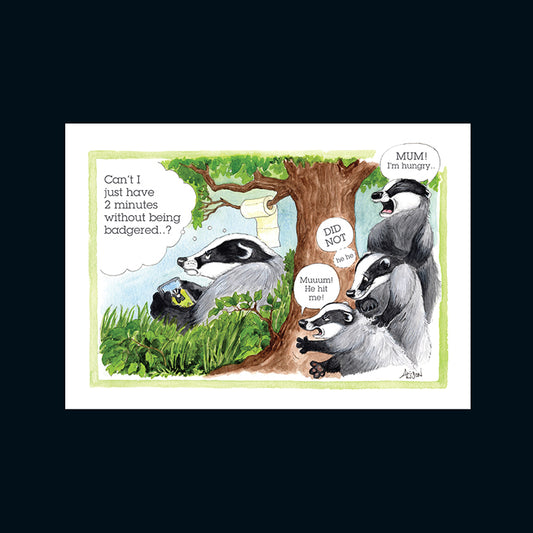 Alison's Animals Card - Stop badgering me (Splimple - 150x210mm)