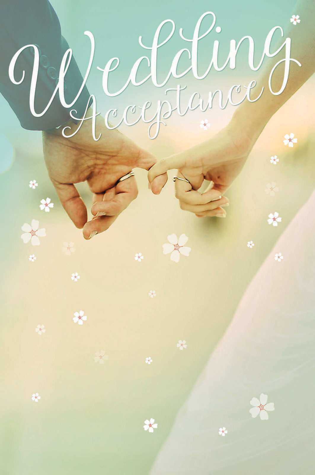 Wedding Acceptance Card - Holding Hands