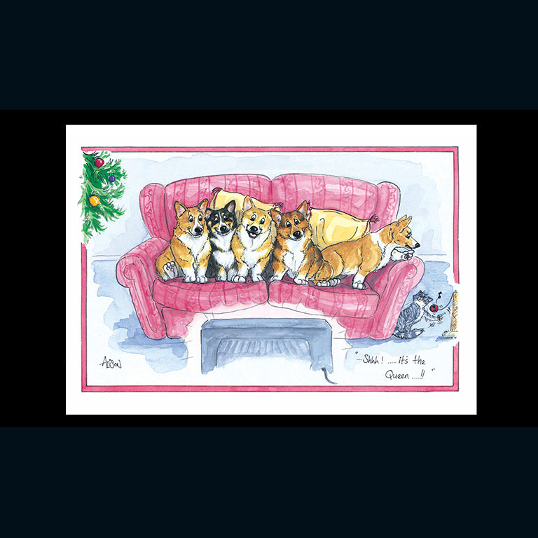 The Queen's Speech - Alisons Animals Christmas Card