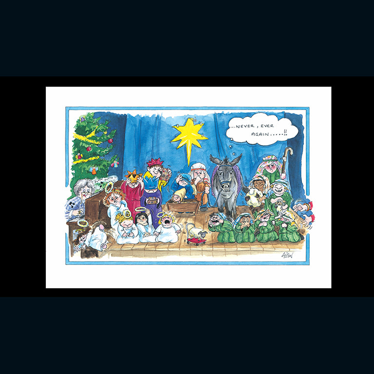 Nativity scene - Alisons Animals Christmas Card