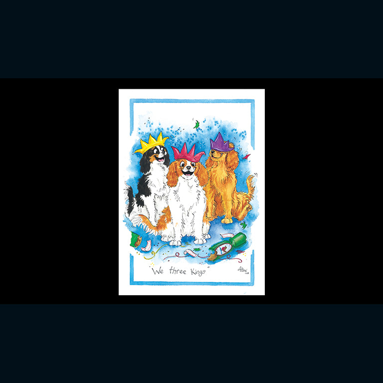 We three Kings - Alisons Animals Christmas Card